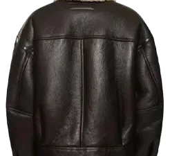 Alternative view of Womens Sheepskin Flight Shearling Leather Jacket