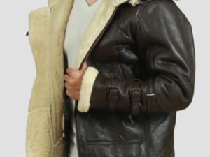 Alternative view of B3 Shearling Bomber Leather Jacket