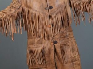 Alternative view of Deadfall Cowboy Western Brown Fringe Leather Jacket