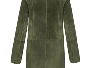 Alternative view of Womens Green Suede Coat