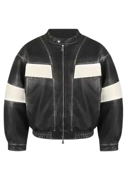 Men-Racer-Black-Motorcycle-Jacket