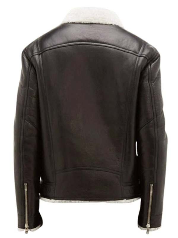 Alternative view of Men's RAF Aviator B3 Black Leather Jacket