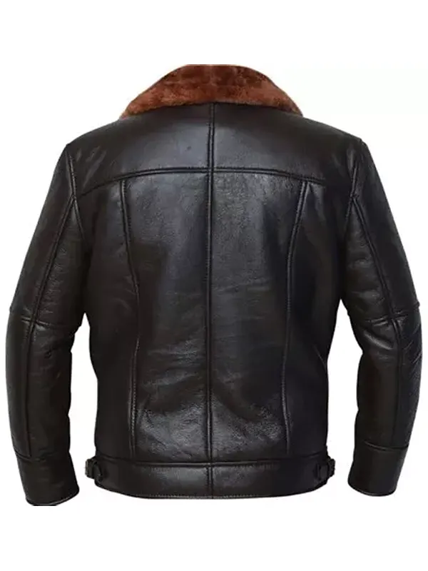 Alternative view of Men Classic Style Brown RAF Flight Jacket