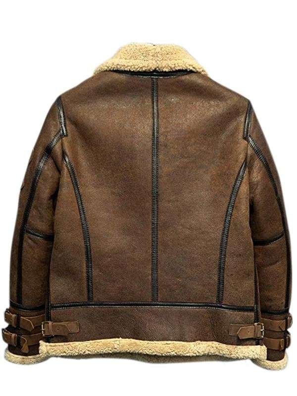 Alternative view of Men’s Flight Aviator B3 Shearling Leather Jacket