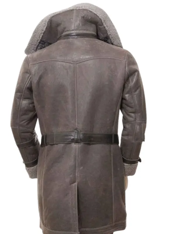 Alternative view of Mens Grey Shearling Coat