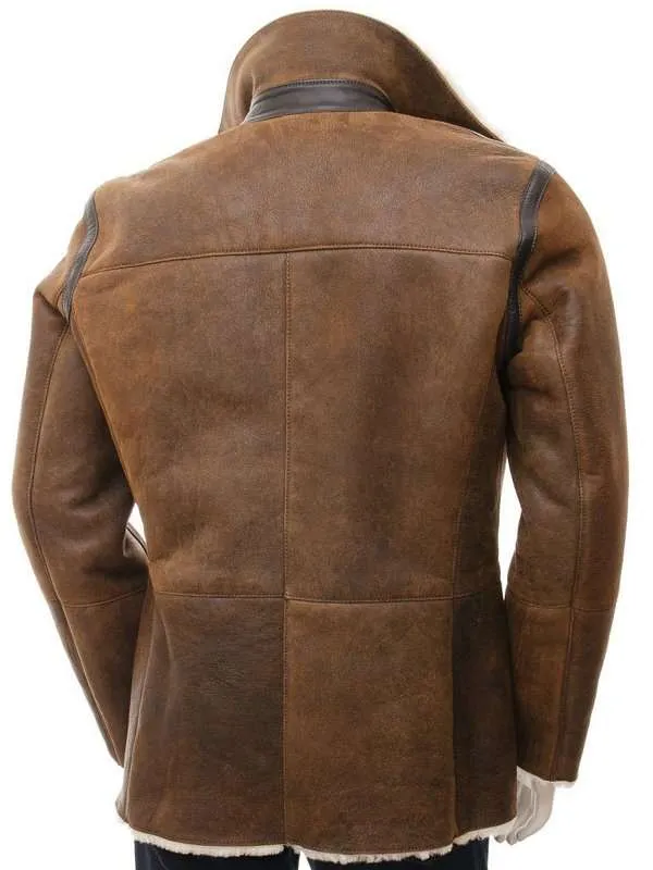 Alternative view of Mens Leather Shearling Jacket
