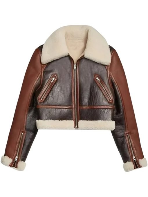 Women Stylish B3 Bomber Cropped Aviator Jacket