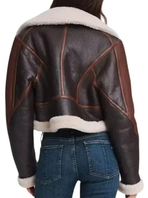 Alternative view of Women Stylish B3 Bomber Cropped Aviator Jacket