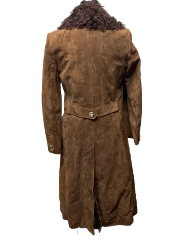Alternative view of Womens Brown Suede Shearling Coat