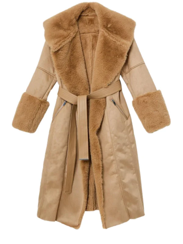 Womens Shearling Coat for Winters