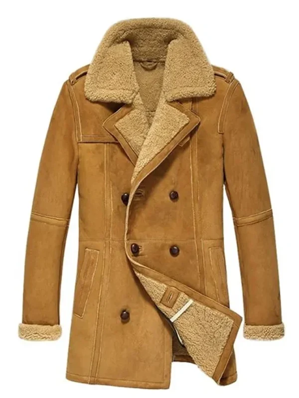Mens Suede Leather Coat