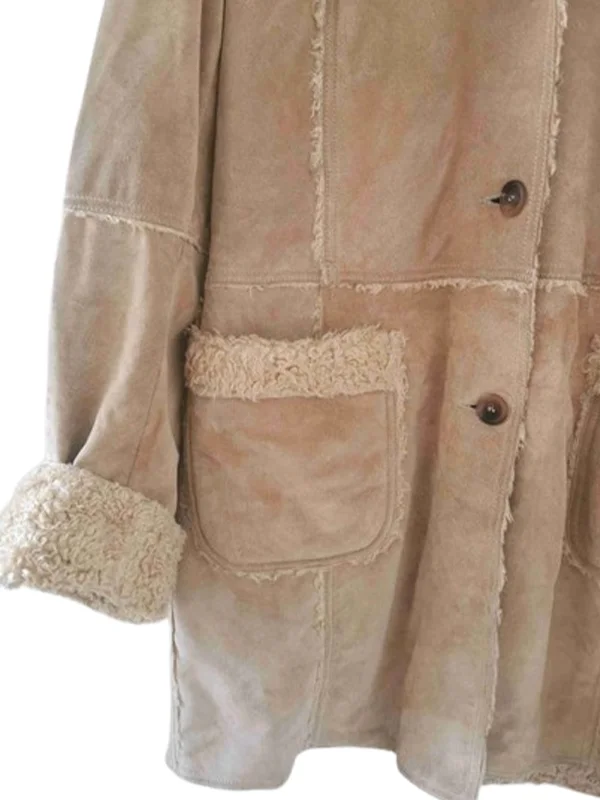 Alternative view of Womens Suede Leather Coat