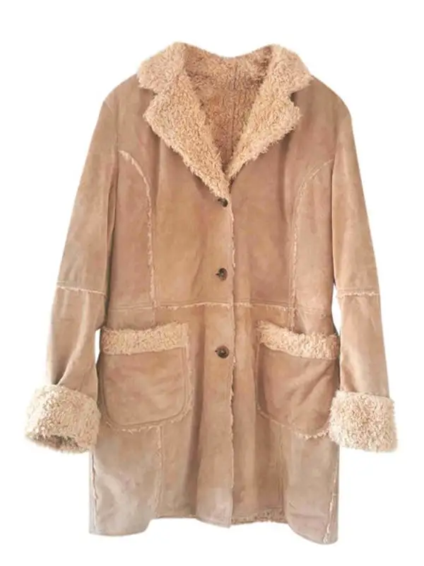 Womens Suede Leather Coat